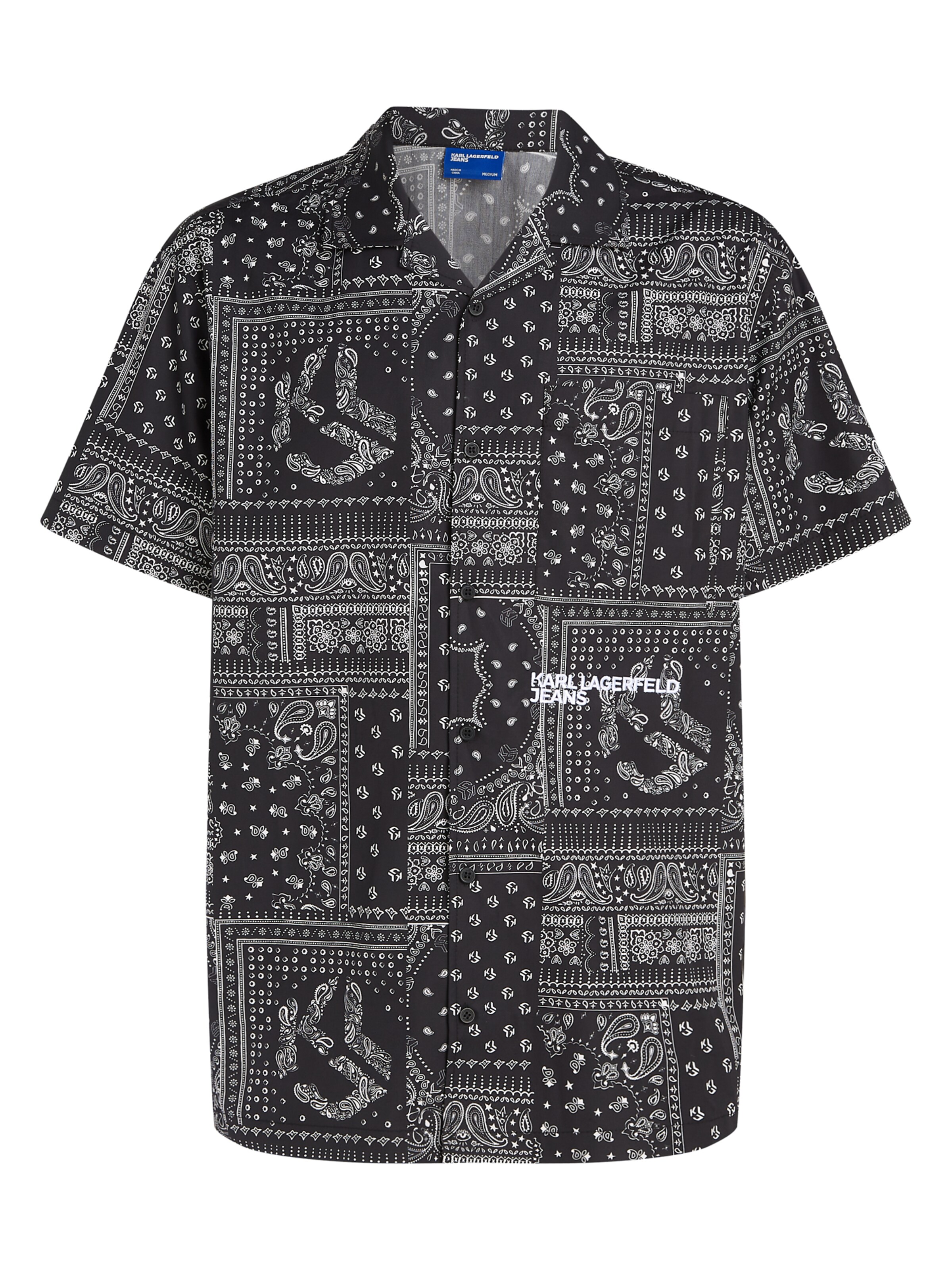 KARL LAGERFELD JEANS Regular fit Ing - fekete: elől