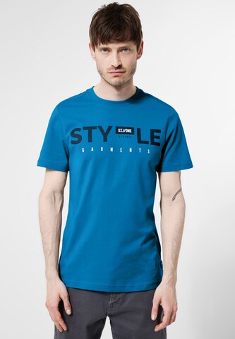 Street One MEN Shirt in Blue: front