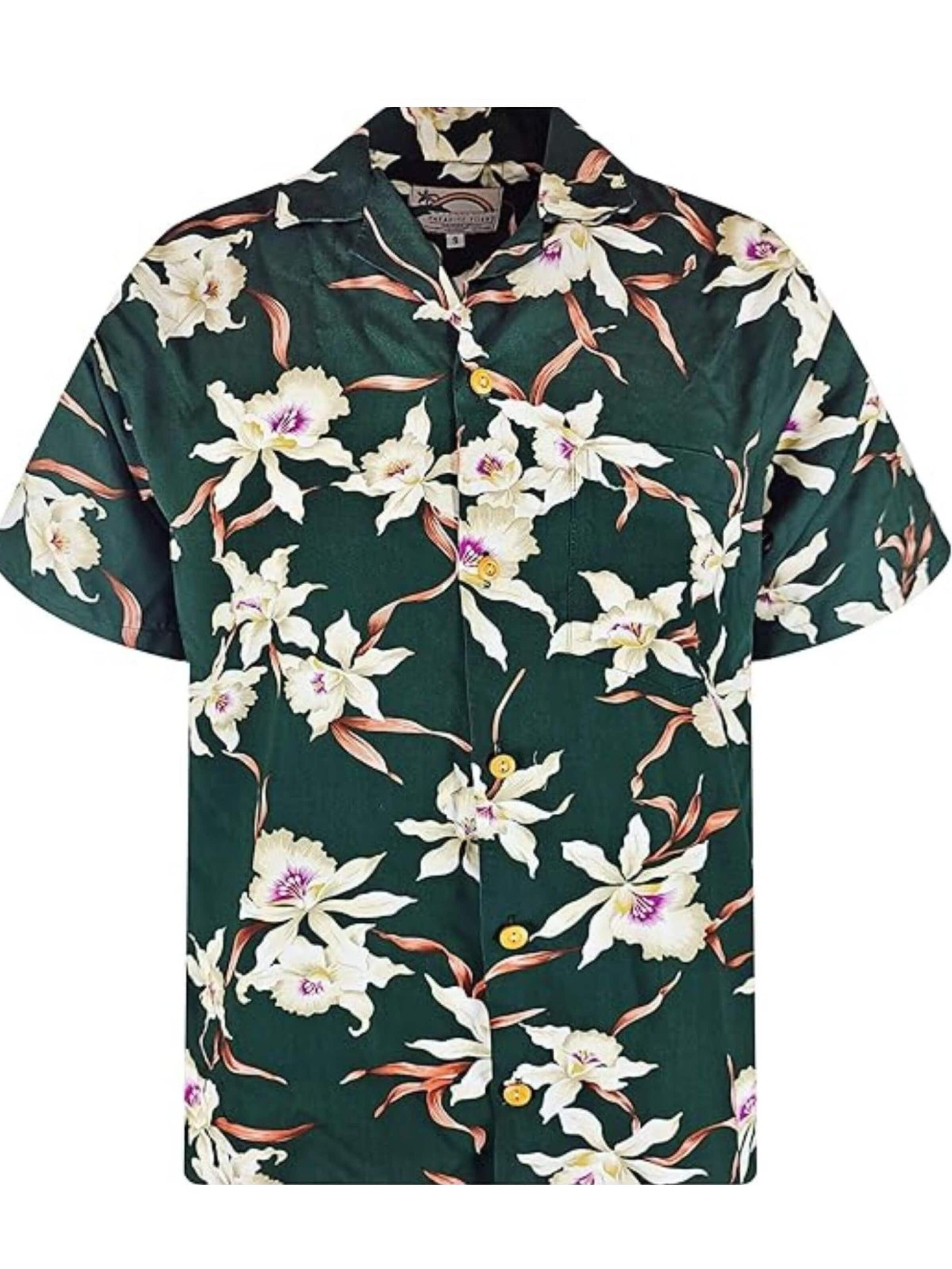 Regular fit Camicia 'Tom Selleck Rainforest' di Paradise Found in verde: frontale