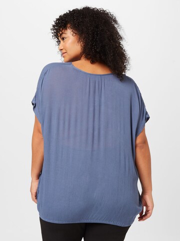 KAFFE CURVE Blouse 'Ami Stanley' in Blauw