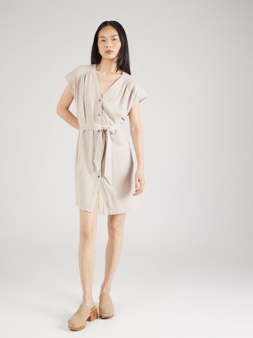 Robe-chemise 'Jovene Ginia' MSCH COPENHAGEN en beige : devant