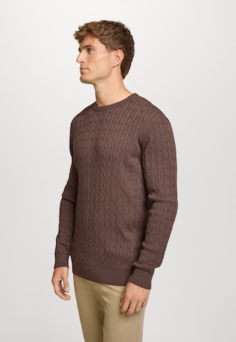 Kronstadt Trui 'Cable' in Bruin