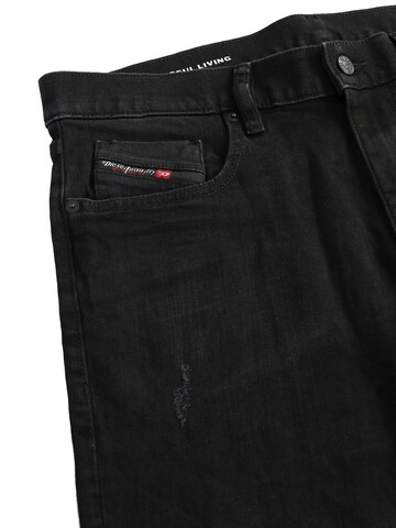 Coupe slim Jean 'D-STRUKT' DIESEL en noir