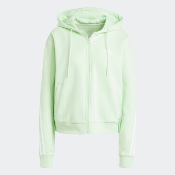 ADIDAS SPORTSWEAR Athletic Zip-Up Hoodie in Green