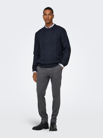 Only & Sons Slimfit Chino 'ONSMark' in Blauw
