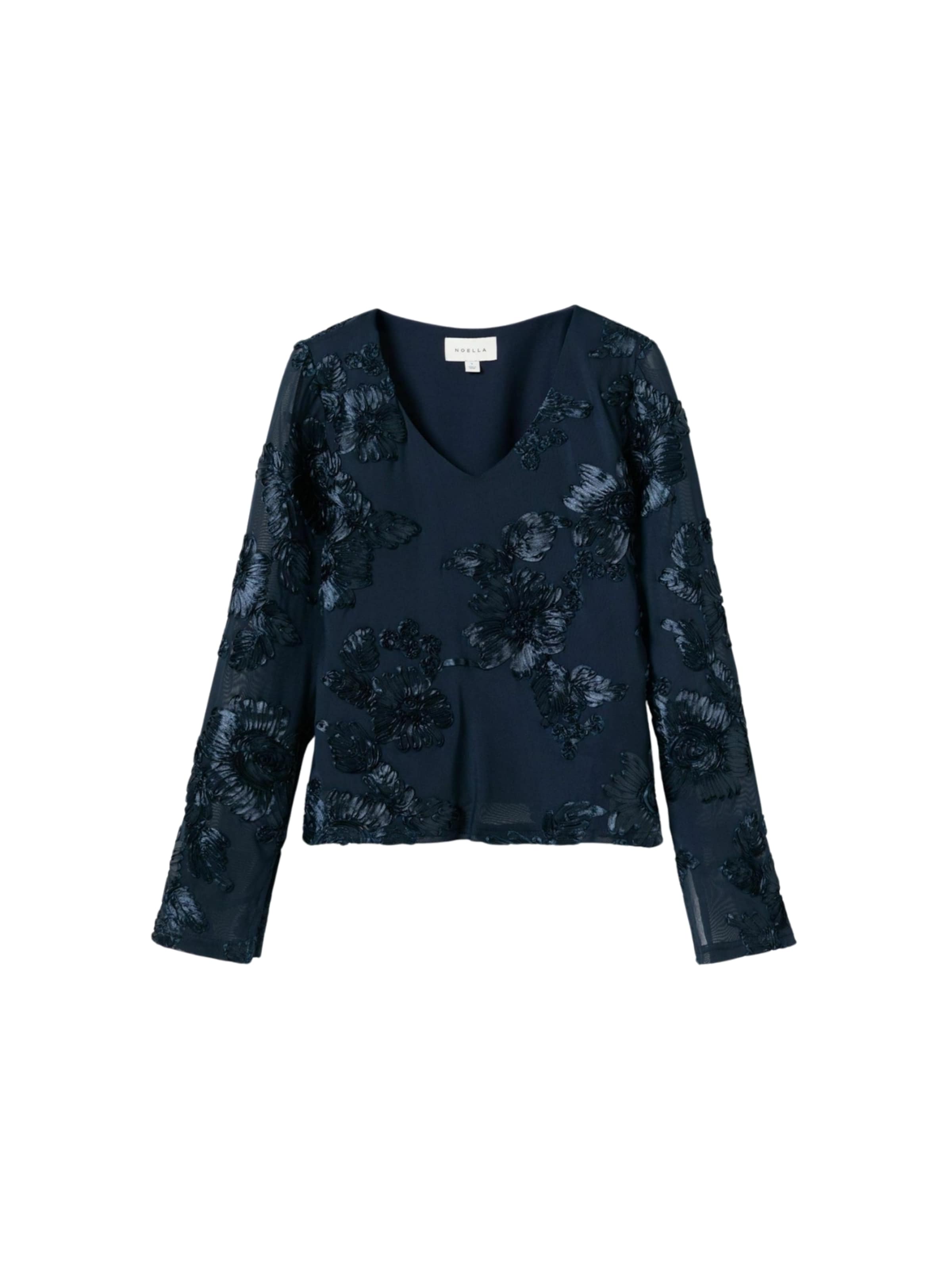 Top ' Lucille ' di Noella in blu: frontale