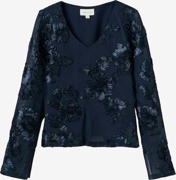 Top ' Lucille ' di Noella in blu: frontale