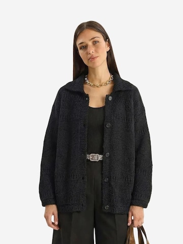 Bianco Lucci Strickjacke 'Strickjacken'‌‌ in Schwarz: Vorderseite