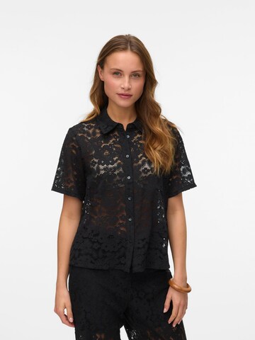VERO MODA Blouse 'VMHoney' in Zwart: voorkant