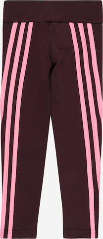 ADIDAS SPORTSWEAR Skinny Sports trousers '3-Stripes ' in Red