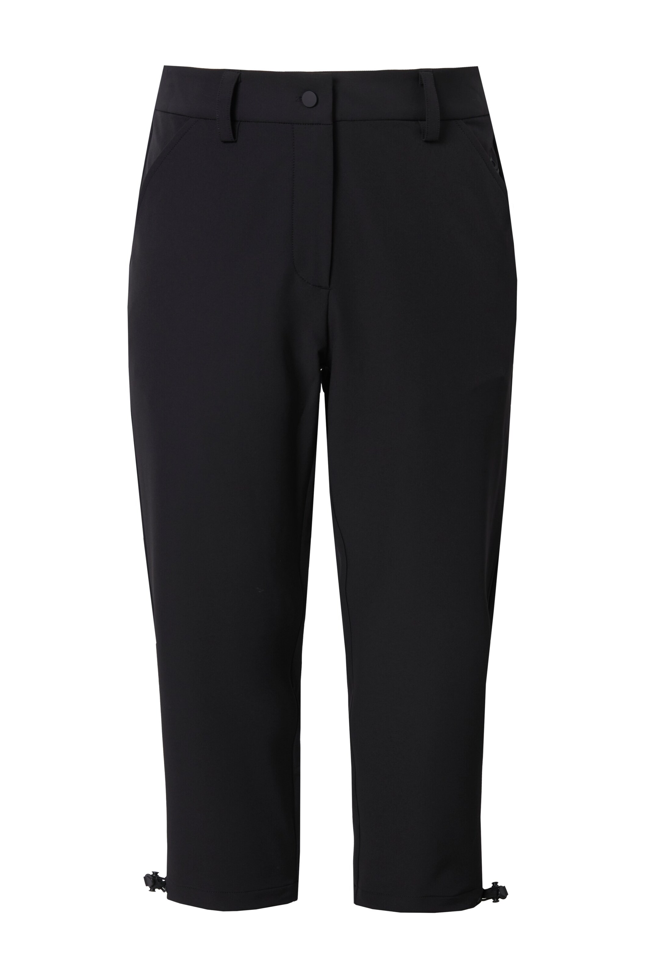 Ulla Popken Regular Hose in Schwarz: Vorderseite