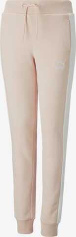 PUMA Regular Pants in Pink: front