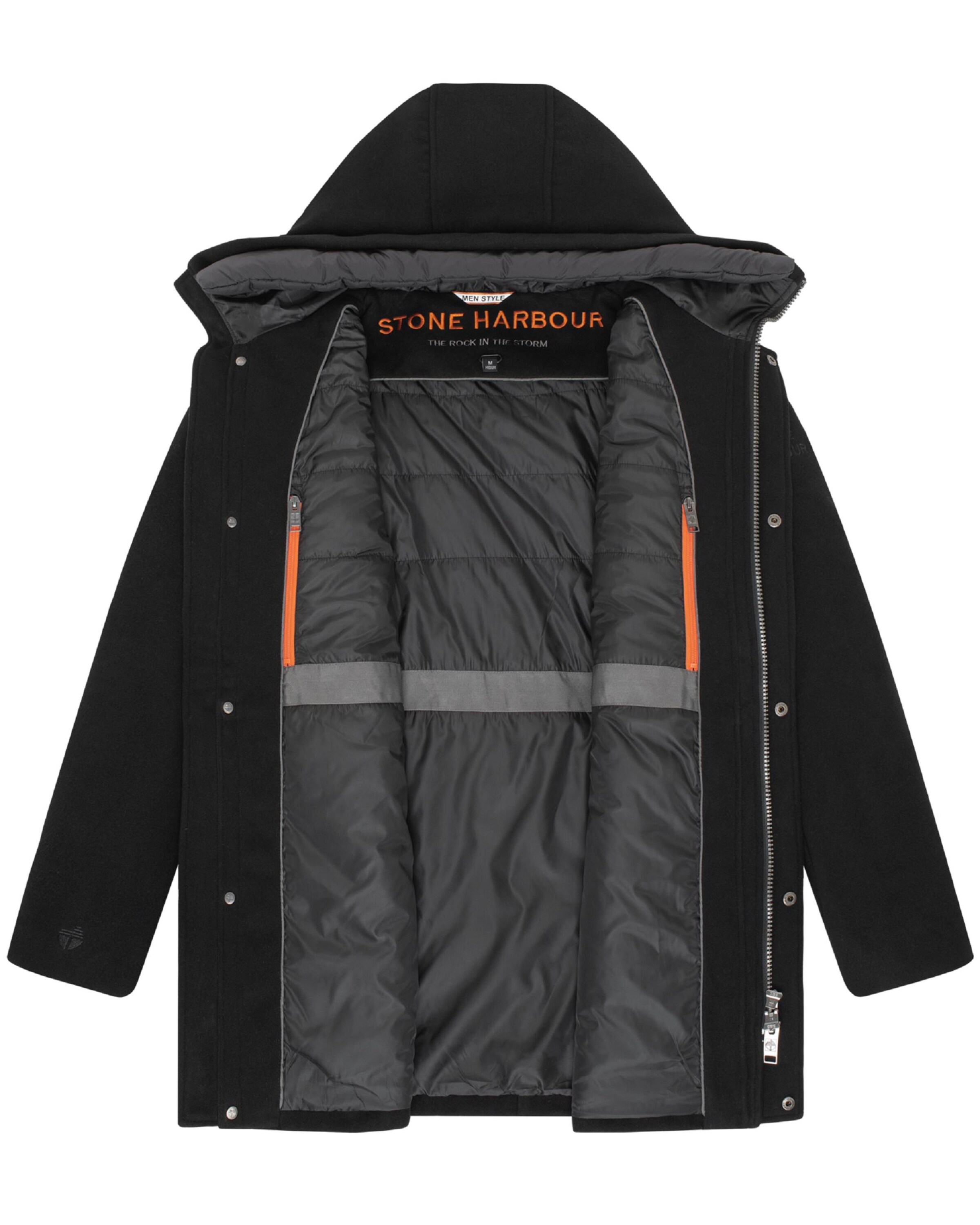 Cappotto invernale 'Fenroos' di STONE HARBOUR in nero