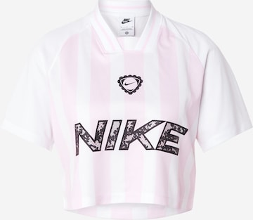 T-shirt Nike Sportswear en rose : devant