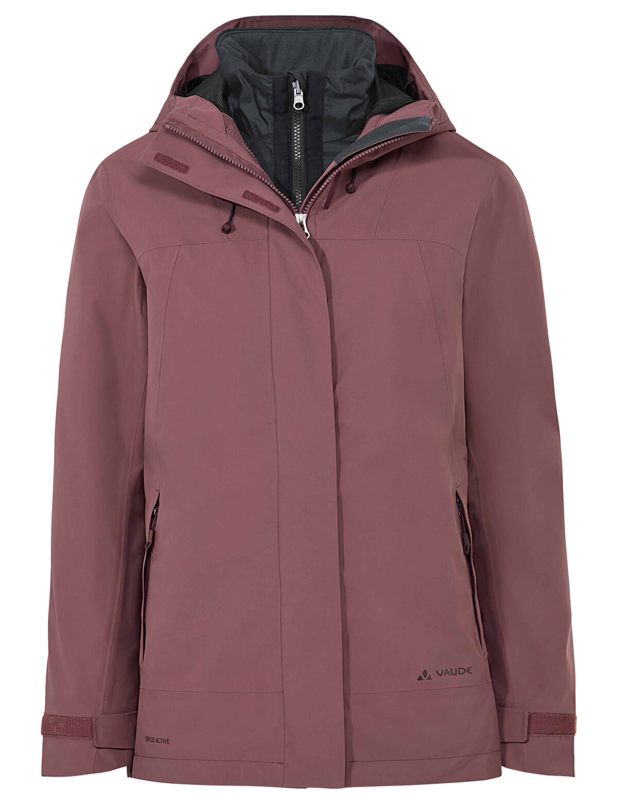 VAUDE Outdoorjacke 'Neyland' in Rot: Vorderseite