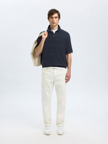 SELECTED HOMME Pullover 'SLHFoam' i blå