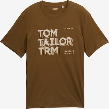TOM TAILOR Shirt in Brown: front