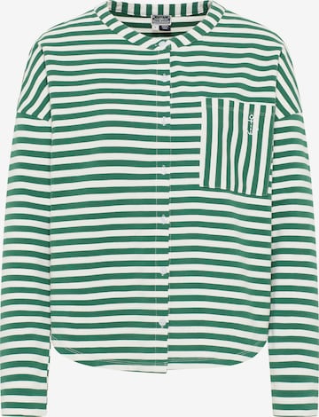 DreiMaster Maritim Sweat jacket in Green: front