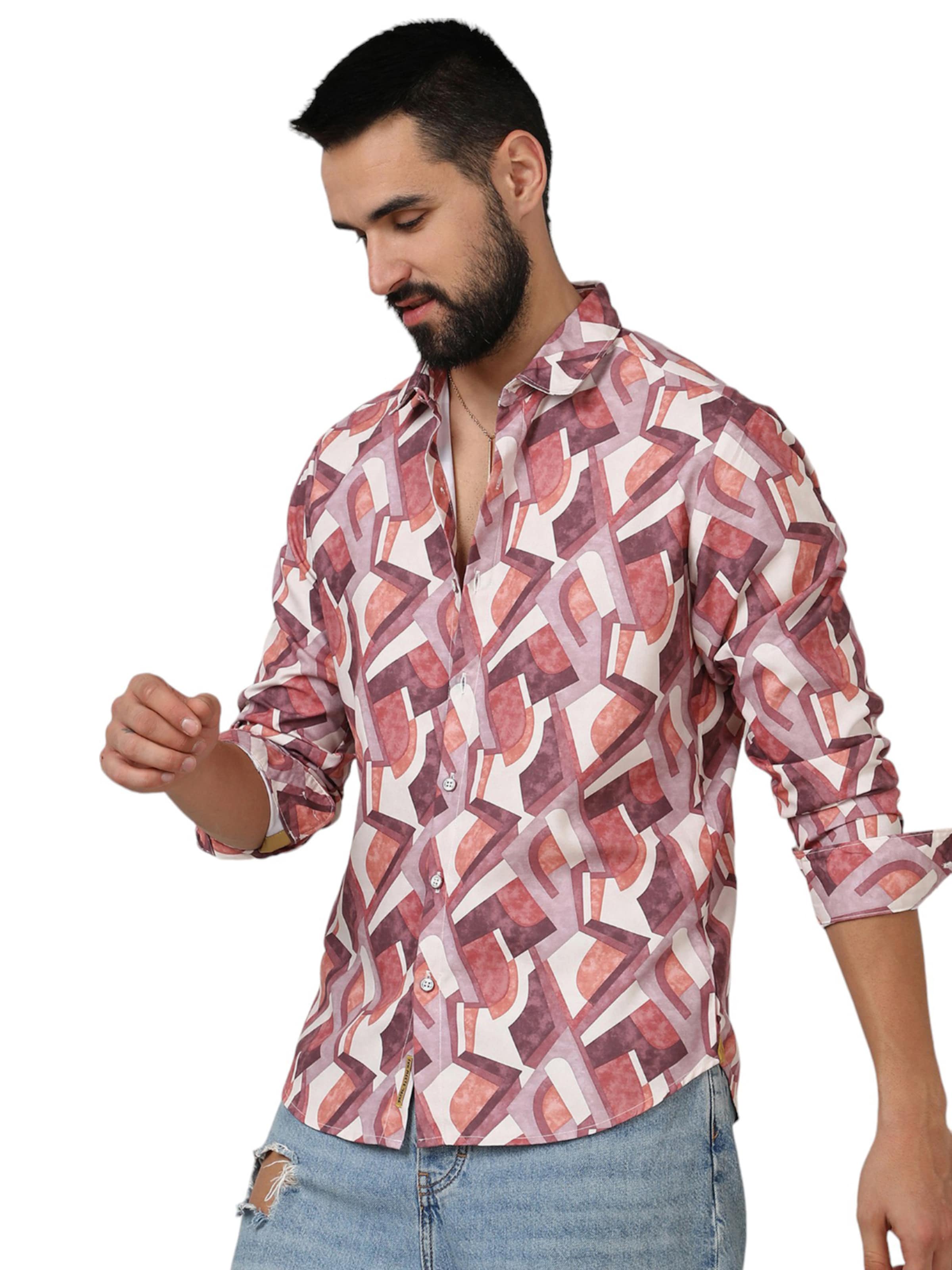 Campus Sutra Regular fit Риза 'Damon' в пъстро