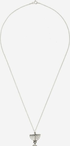 Gemshine Ketting in Zilver: voorkant