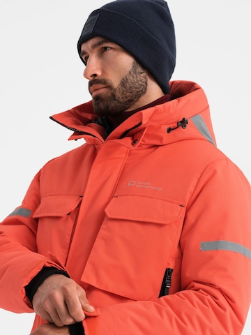 Ombre Winter jacket 'OM-Jalj-0169' in Orange