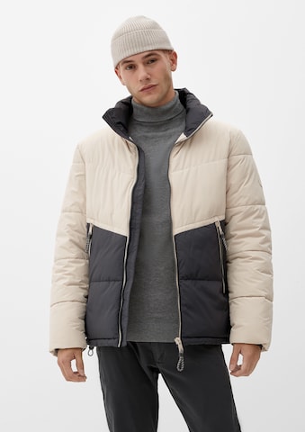 QS Winter Jacket in Beige: front
