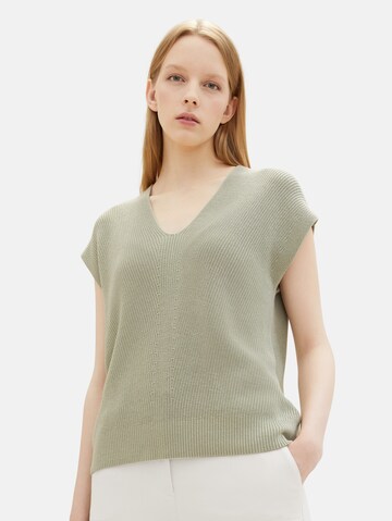 TOM TAILOR Sweater in Green