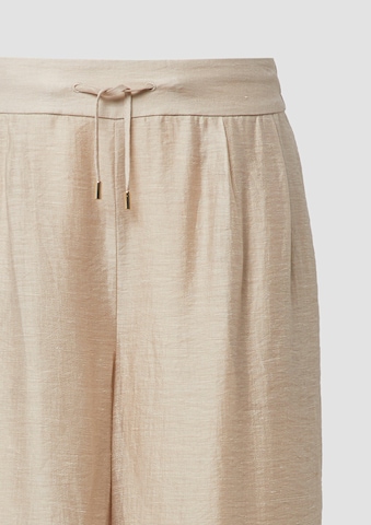 s.Oliver BLACK LABEL Loosefit Broek in Beige