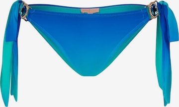 Moda Minx - Cueca biquíni 'Club Tropicana' em azul: frente