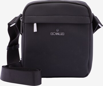 Borsa a tracolla 'Borsa a Tracolla B Cavalli Poliestere Zip Nera 19x21x6 cm' di B. Cavalli in nero: frontale