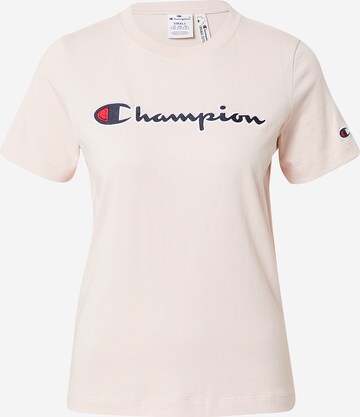 T-shirt Champion Authentic Athletic Apparel en rose : devant