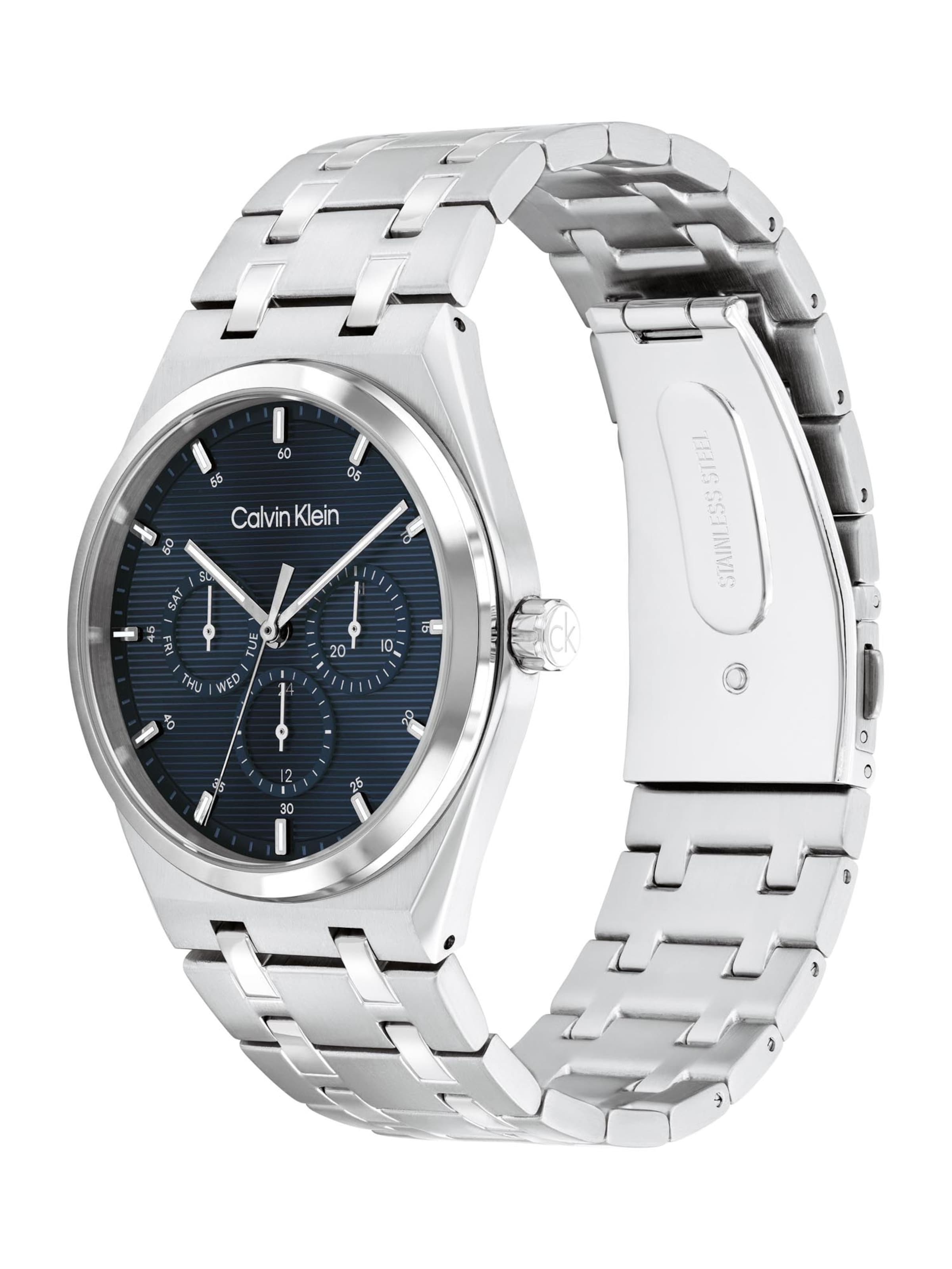 Calvin Klein Αναλογικό ρολόι 'Motion' σε ασημί: μπροστά