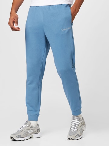 Calvin Klein Sport Tapered Trousers in Blue: front