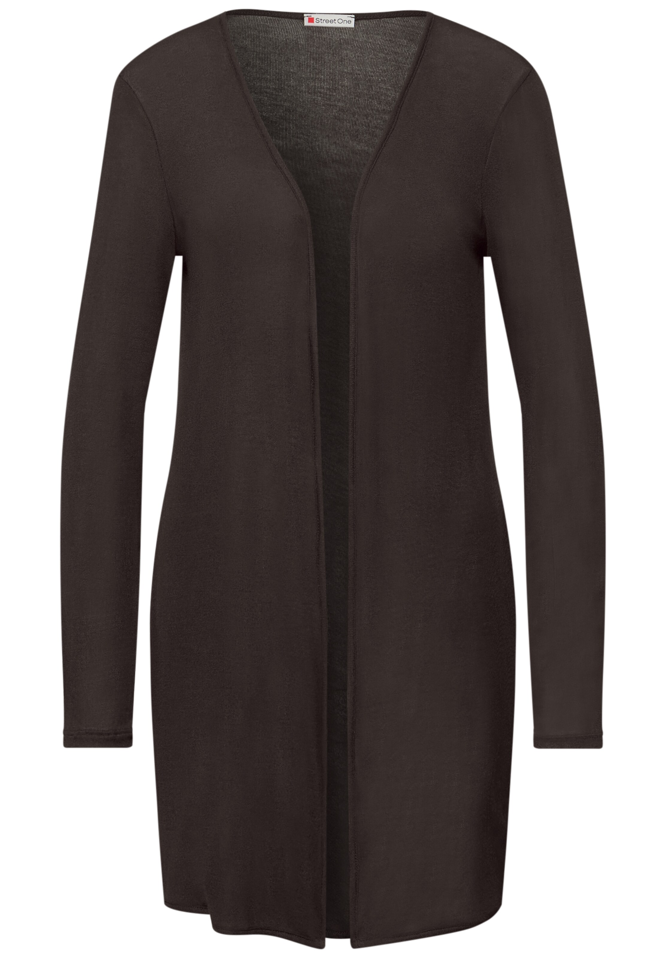 STREET ONE Strickjacke in Braun: Vorderseite