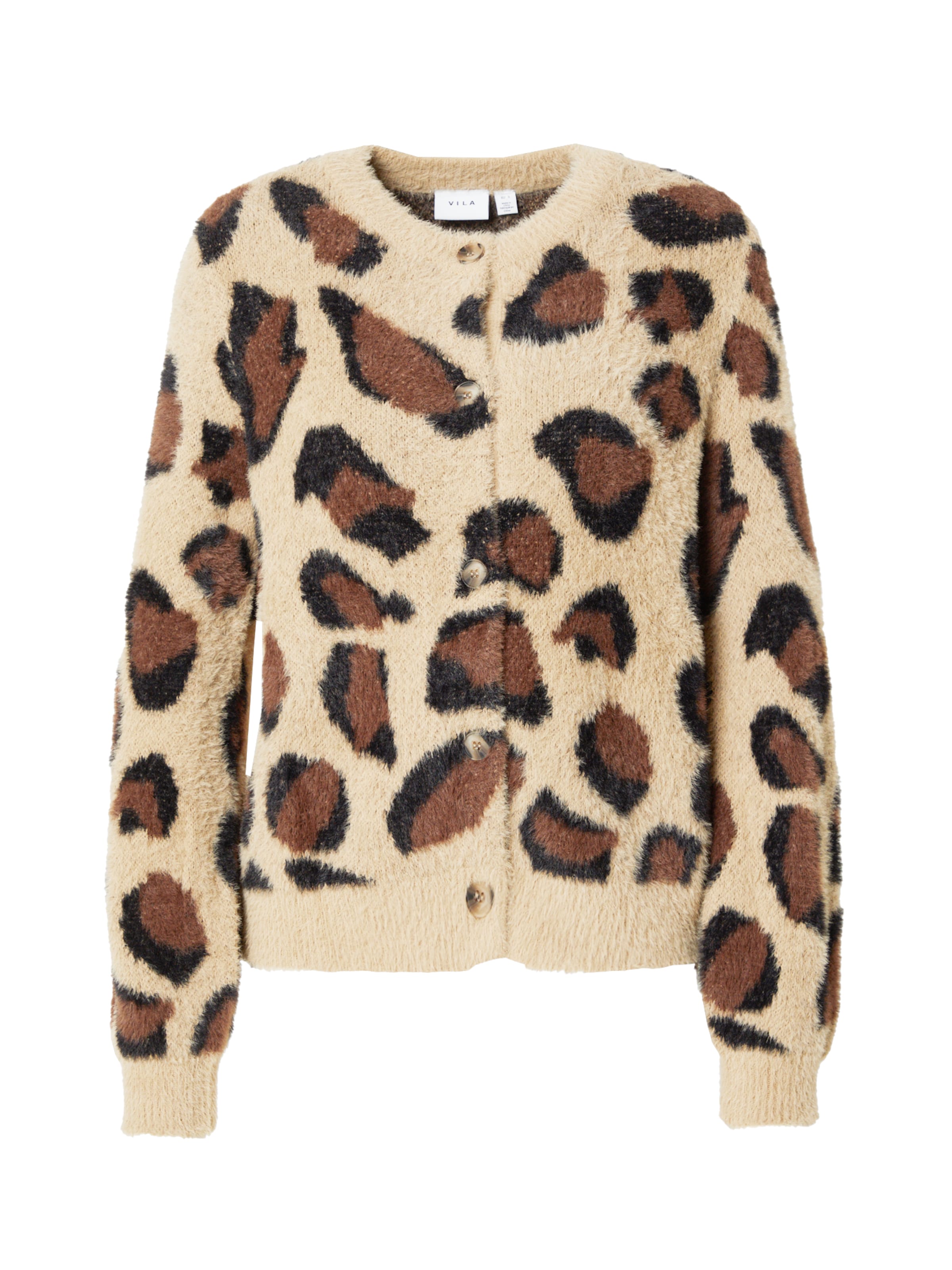 VILAKardigan - smeđa boja: prednji dio