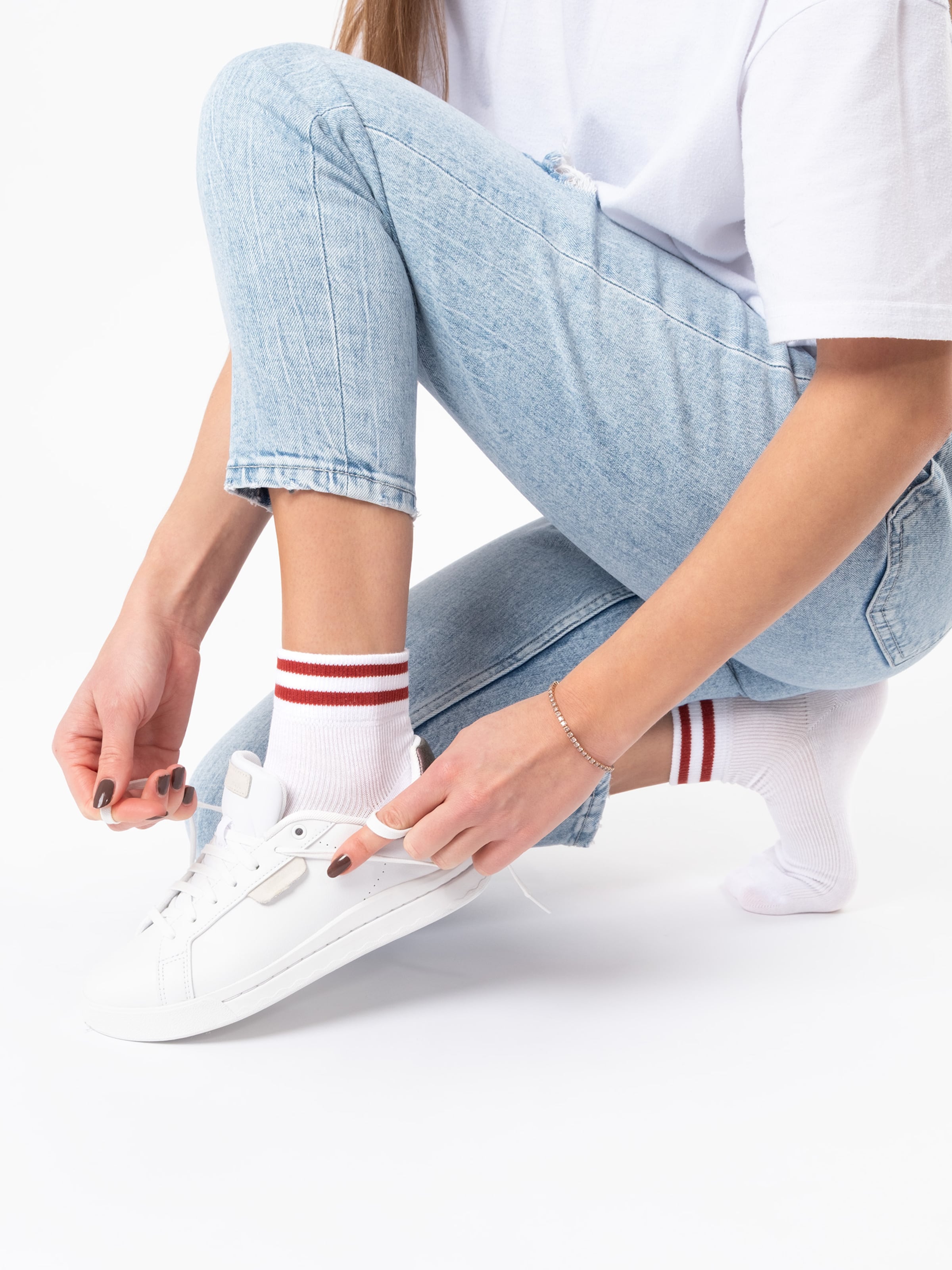 Calzino 'Gianna' di Occulto in bianco