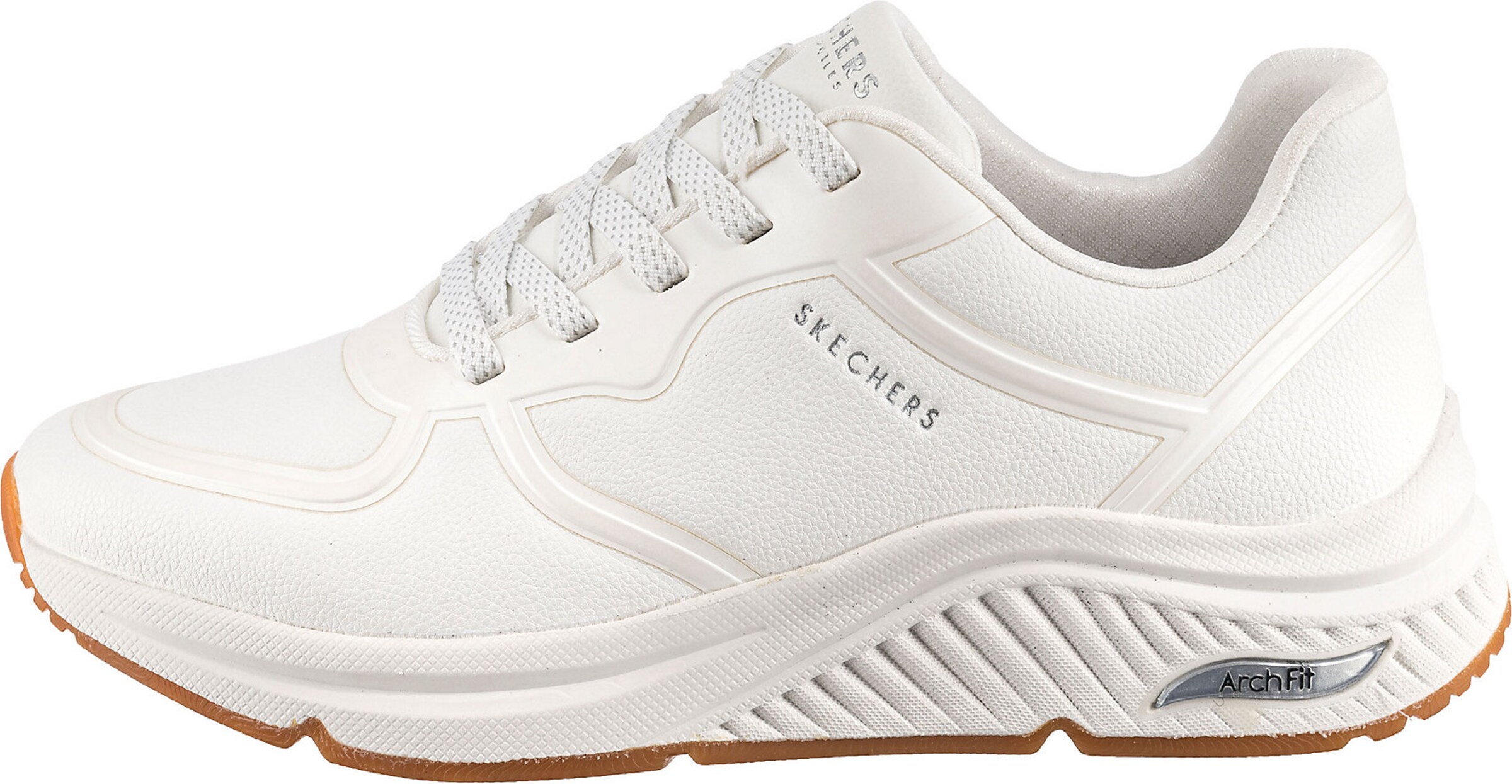 SKECHERS Platform trainers in White