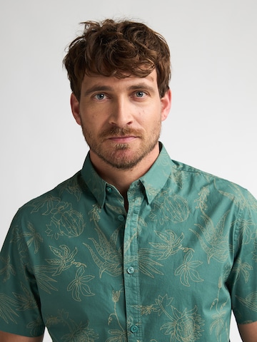 Coupe slim Chemise Petrol Industries en vert