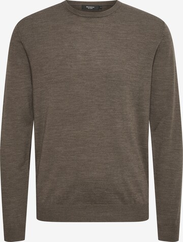 Matinique Trui 'Margrate' in Bruin: voorkant