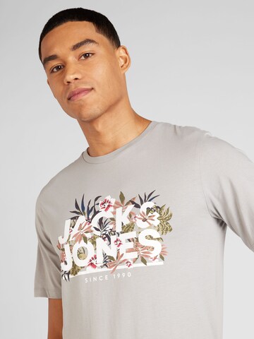 JACK & JONES T-Shirt 'CHILL' in Grau