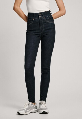 Skinny Jean Pepe Jeans en bleu : devant