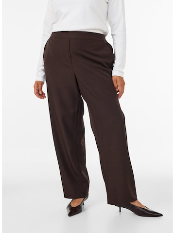 Zizzi - regular Pantalón 'FLILLOW' en marrón