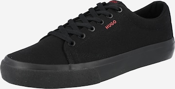 HUGO Red Sneakers laag 'Dyerh' in Zwart: voorkant