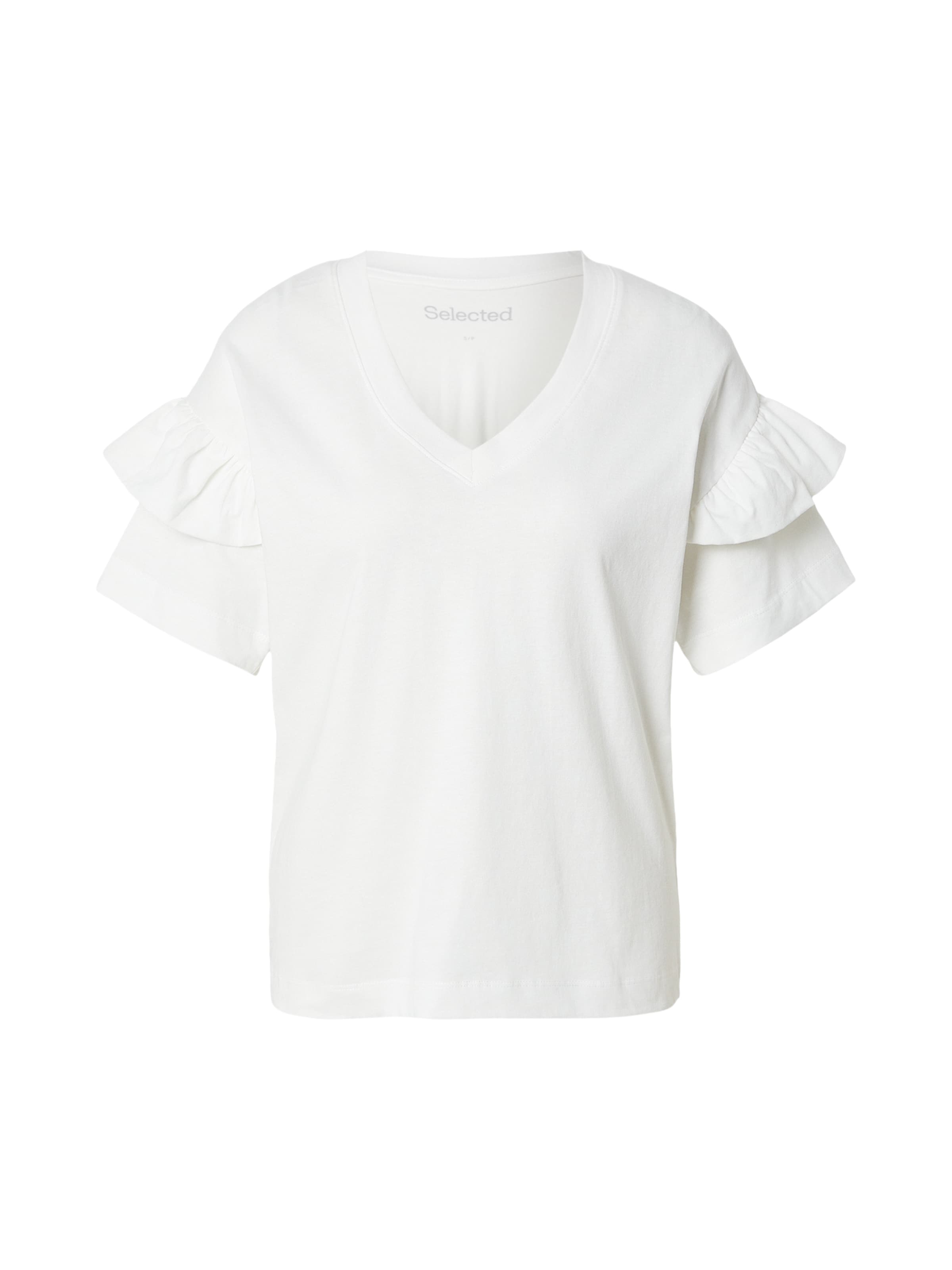 SELECTED FEMME T-Shirt 'SLFJESMINES' in Weiß: Vorderseite