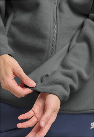 JACK WOLFSKIN Athletic Fleece Jacket in Grey