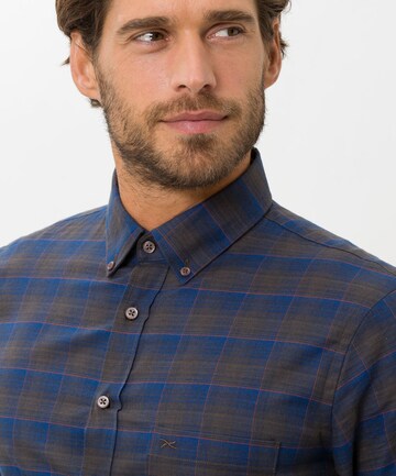 BRAX Regular fit Overhemd 'Daniel' in Blauw