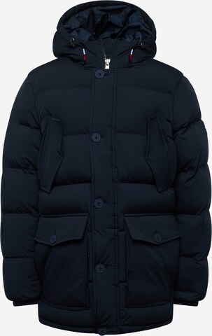 TOMMY HILFIGER Winterparka 'ESSENTIAL ROCKIE' in Blauw: voorkant