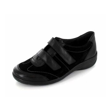 SEMLER Classic Flats in Black: front