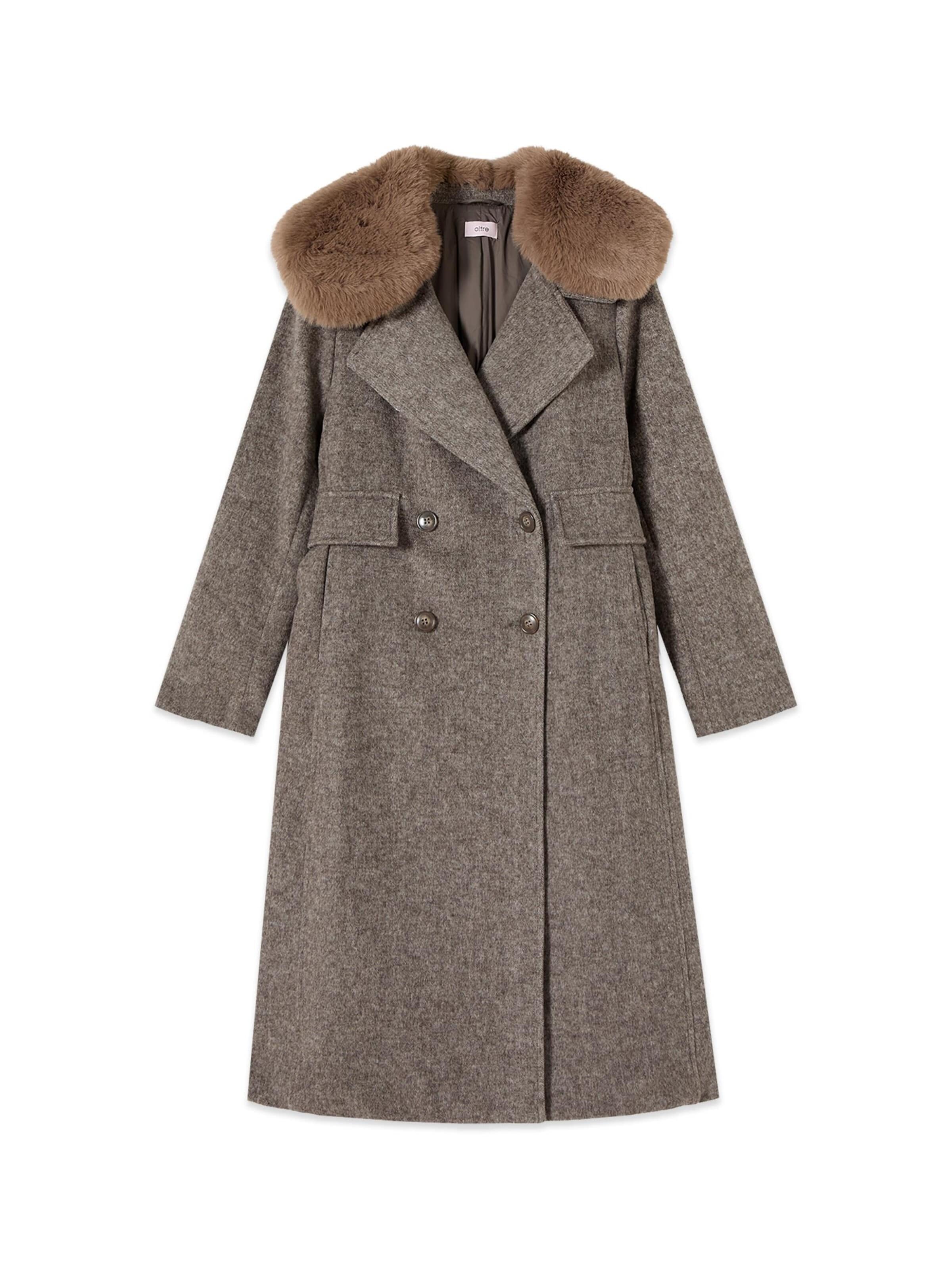 Manteau mi-saison oltre en beige : devant
