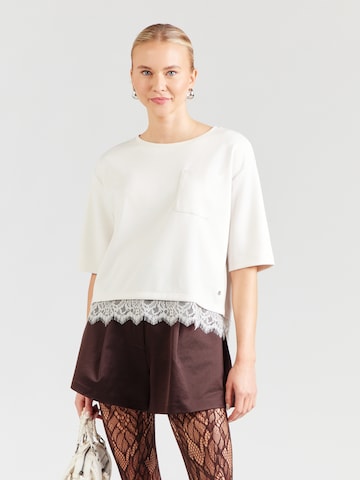 Sweat-shirt monari en beige : devant